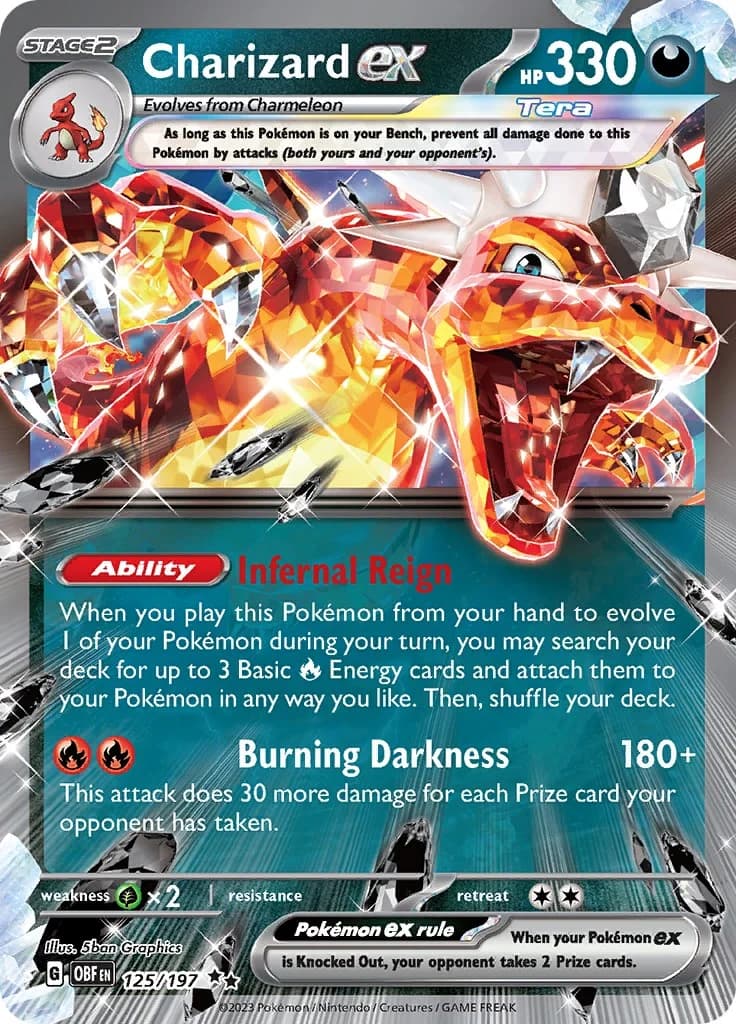 Charizard ex Obsidian Flames 125 Pokémon card