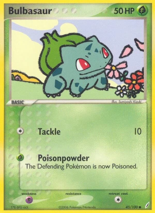 Bulbasaur [Reverse Holo] Crystal Guardians 45 Pokémon card