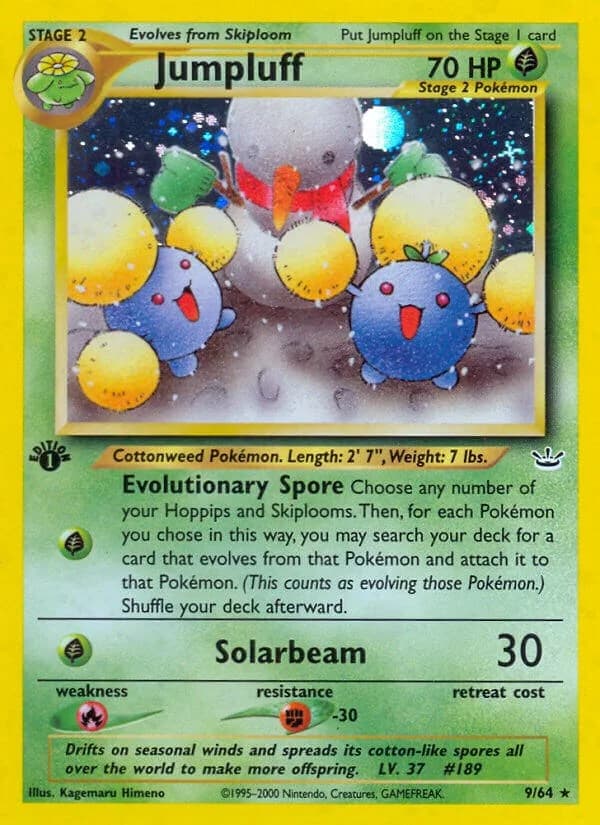Jumpluff [1st Edition] Neo Revelation 9 Pokémon card