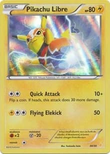 Pikachu Libre Pikachu Libre & Suicune 30 Pokémon card