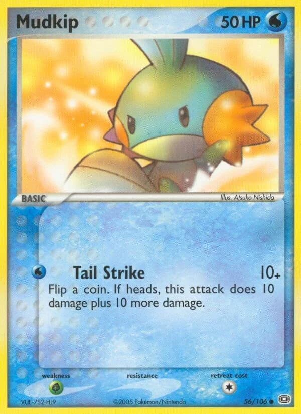 Mudkip [Reverse Holo] Emerald 56 Pokémon card