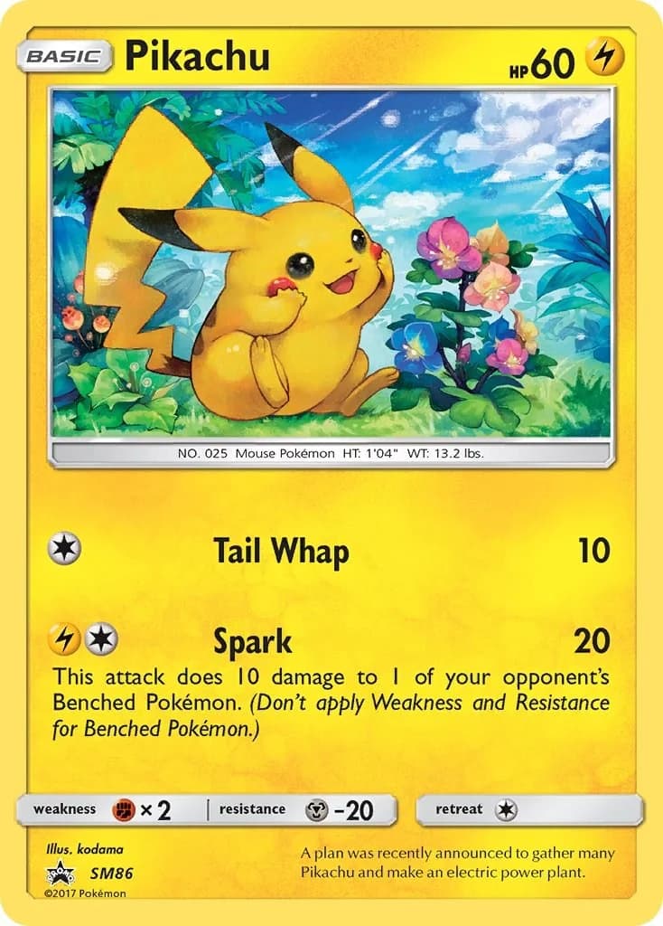 Pikachu Promo SM86 Pokémon card
