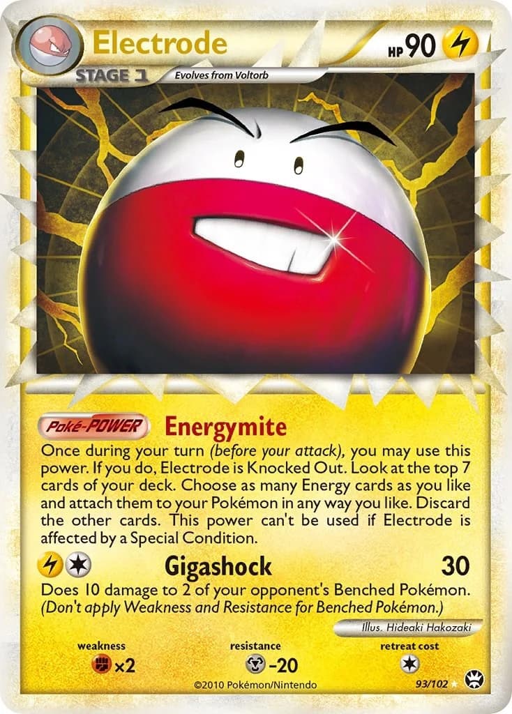 Electrode Triumphant 93 Pokémon card