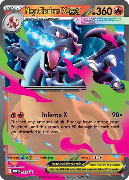 Mega Charizard X Ex Promo 29 Pokémon card