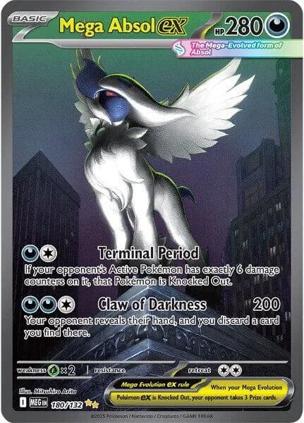 Mega Absol Ex Mega Evolution 180 Pokémon card