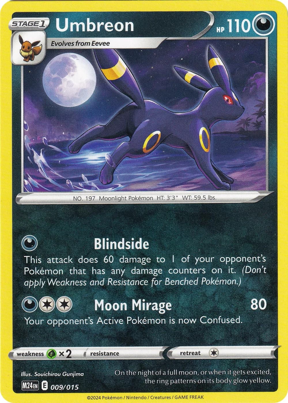 Umbreon McDonalds 2024 9 Pokémon card