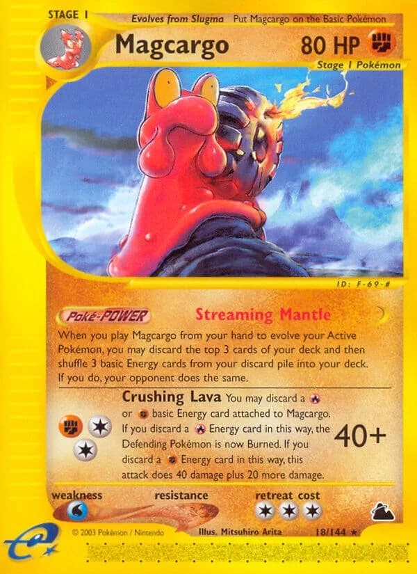 Magcargo [Reverse Holo] Skyridge 18 Pokémon card