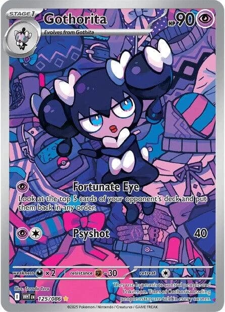 Gothorita White Flare 125 Pokémon card