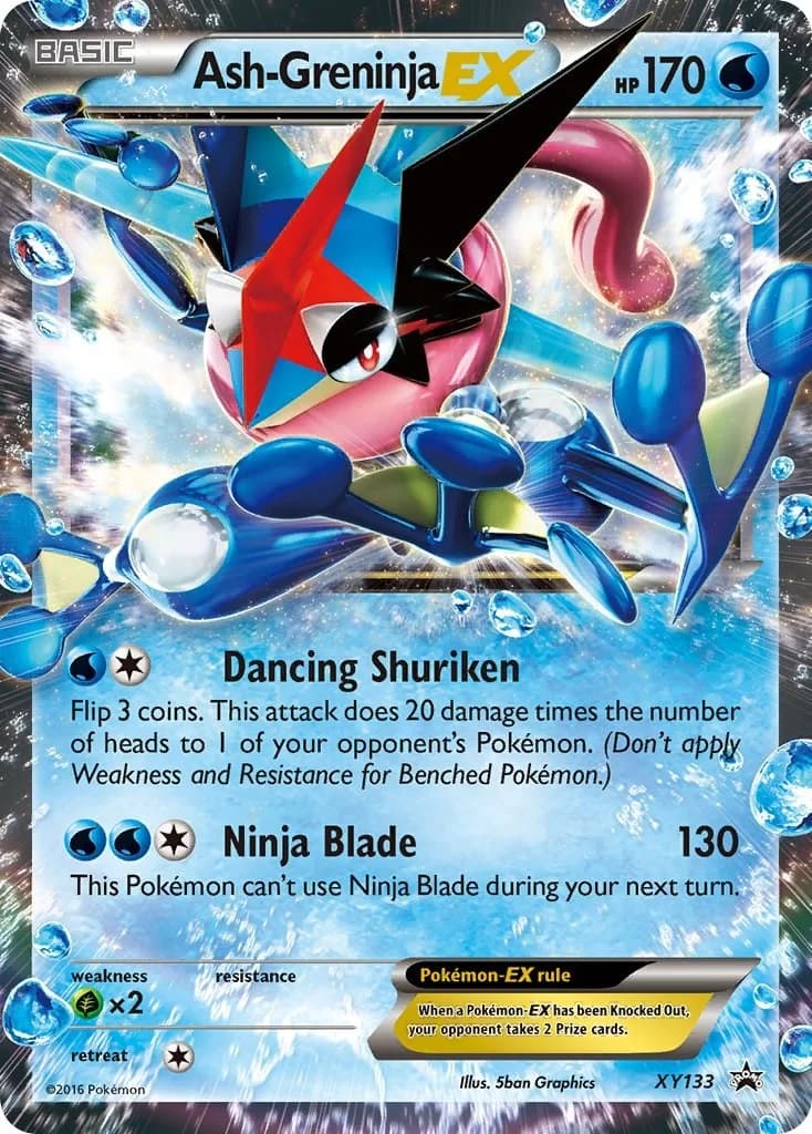 Ash-Greninja EX Promo XY133 Pokémon card