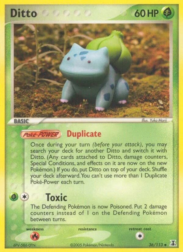Ditto (Bulbasaur) [Reverse Holo] Delta Species 36 Pokémon card