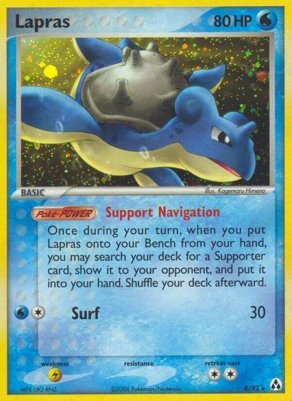 Lapras [Reverse Holo] Legend Maker 8 Pokémon card