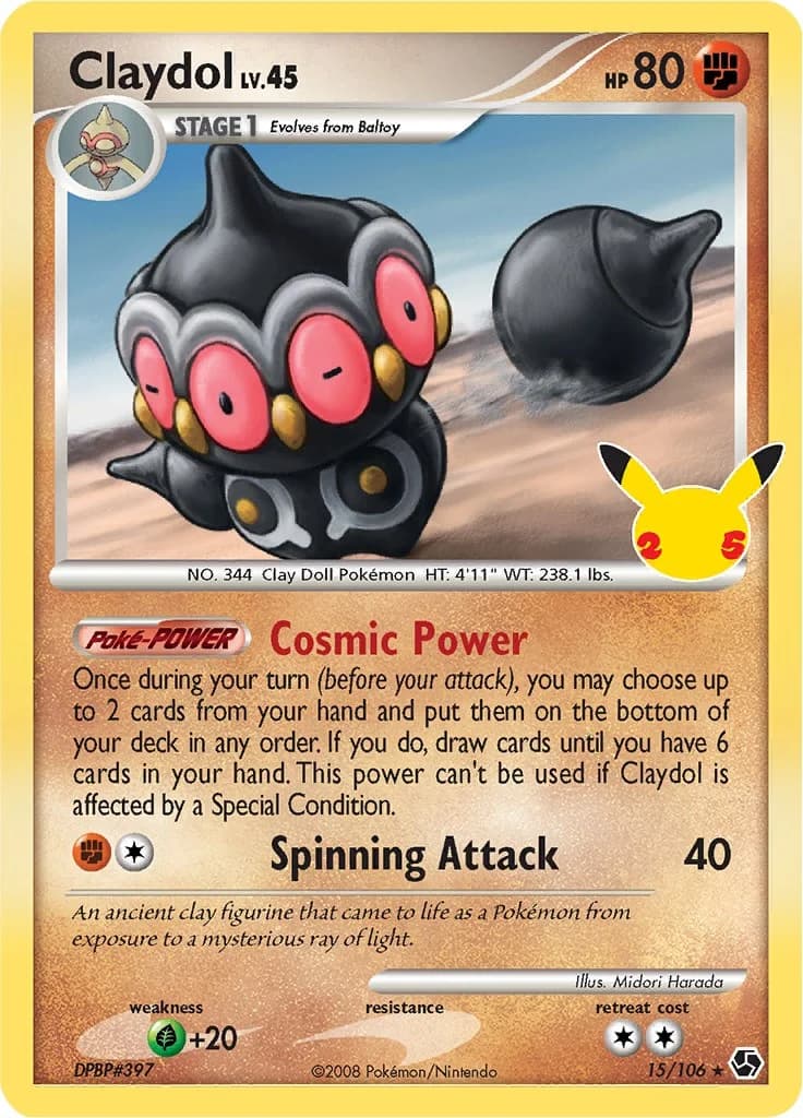 Claydol [Holo] Celebrations 15 Pokémon card