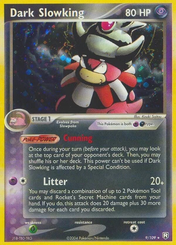 Dark Slowking Team Rocket Returns 9 Pokémon card