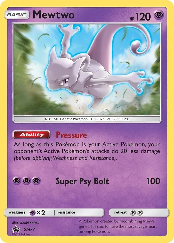 Mewtwo Promo SM77 Pokémon card