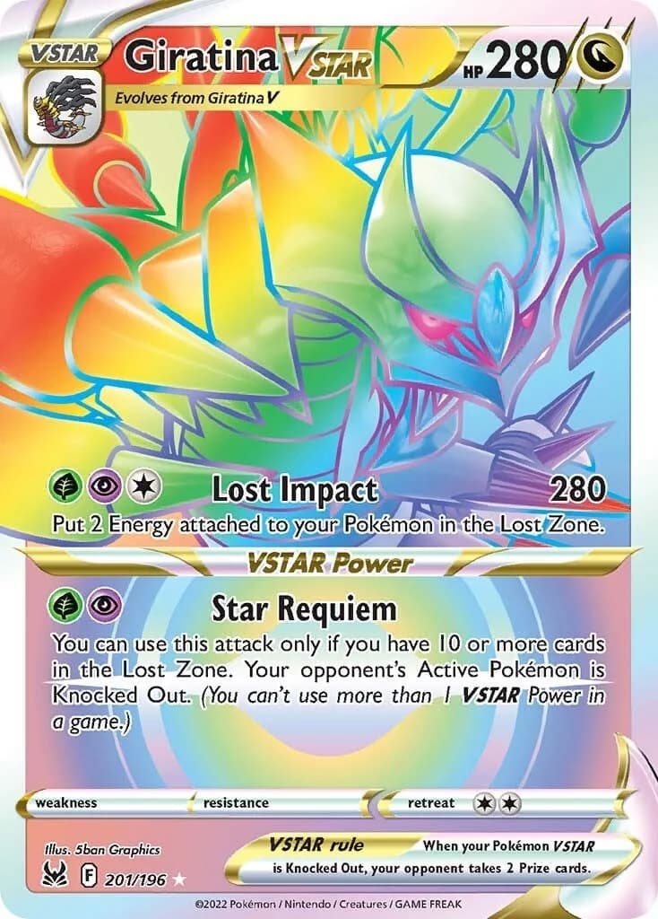Giratina VSTAR Lost Origin 201 Pokémon card
