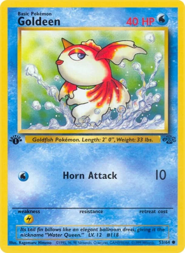Goldeen [1st Edition] Jungle 53 Pokémon card