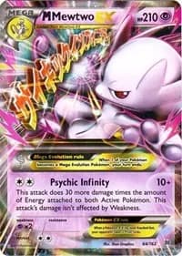 M Mewtwo EX BREAKthrough 64 Pokémon card