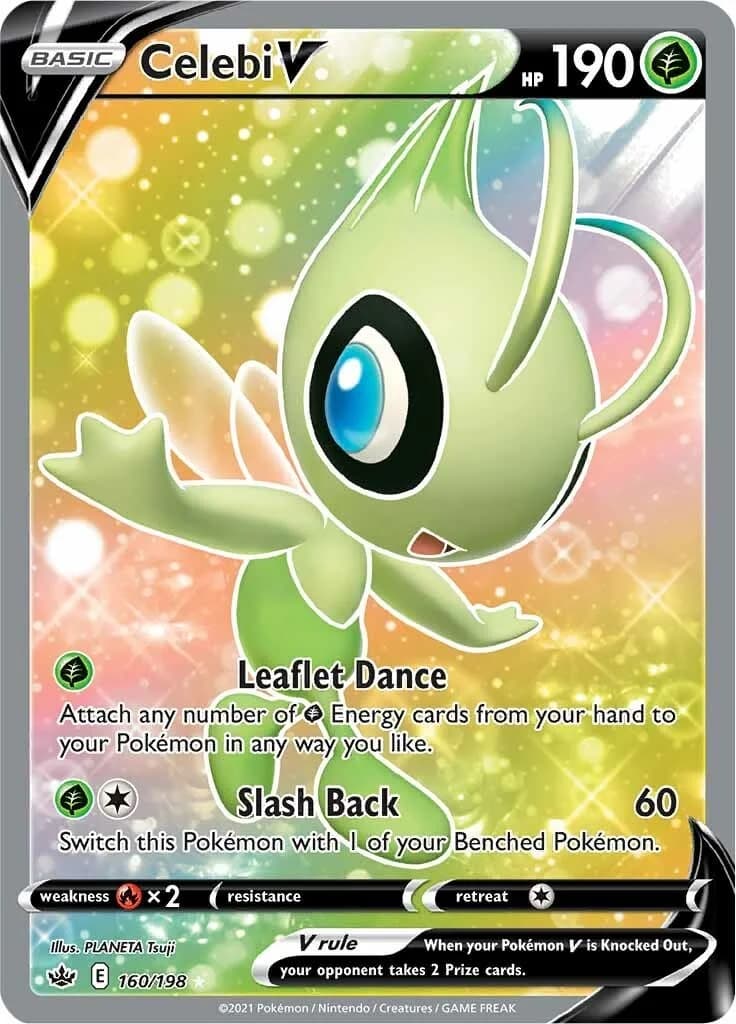 Celebi V Chilling Reign 160 Pokémon card