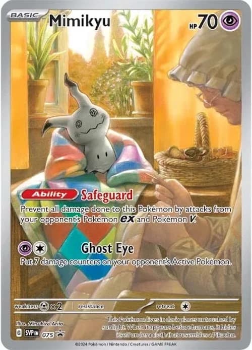 Mimikyu Promo 75 Pokémon card