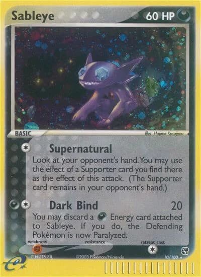 Sableye Sandstorm 10 Pokémon card