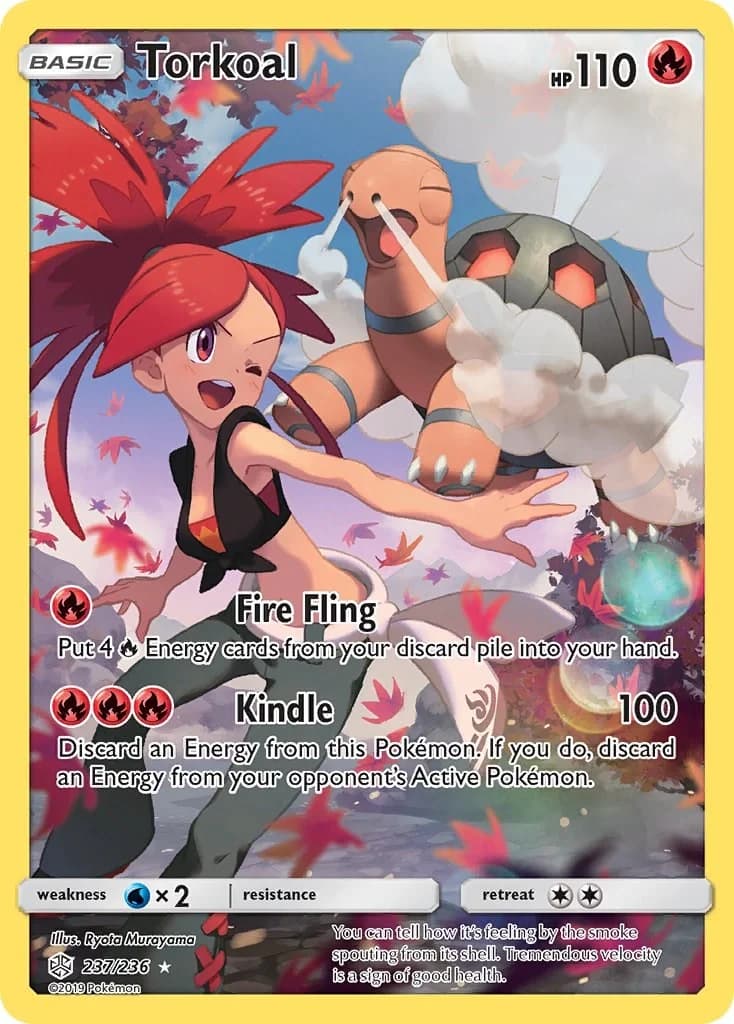 Torkoal Cosmic Eclipse 237 Pokémon card
