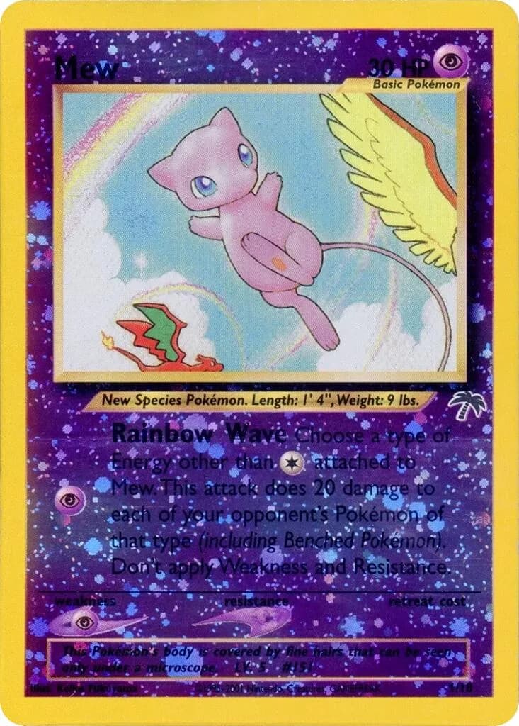 Mew Southern Islands 1 Pokémon card