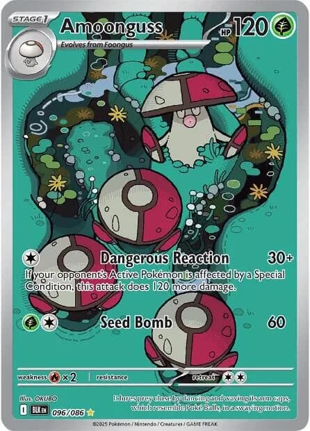 Amoonguss Black Bolt 96 Pokémon card