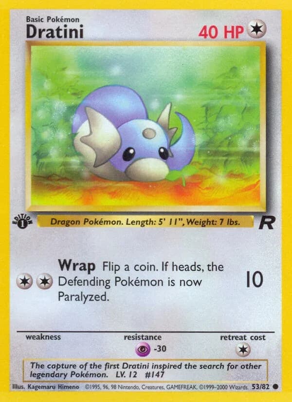 Dratini [1st Edition] Team Rocket 53 Pokémon card