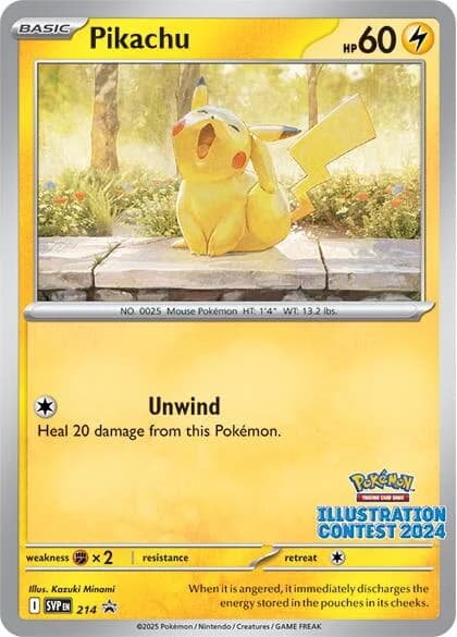 Pikachu Promo 214 Pokémon card