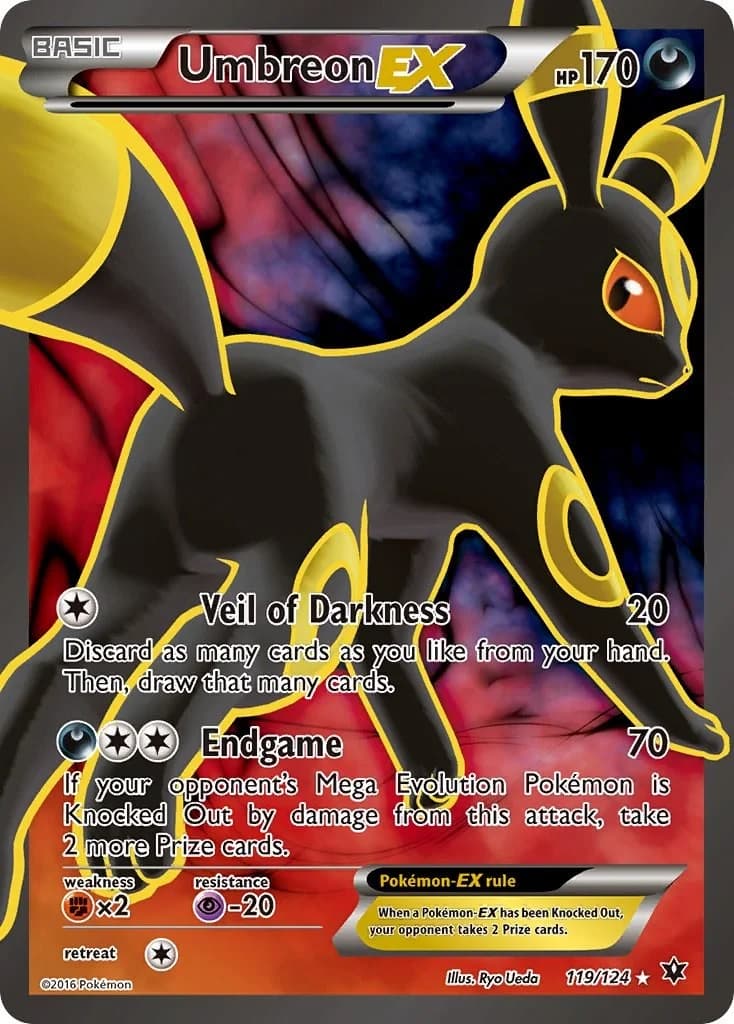 Umbreon EX Fates Collide 119 Pokémon card
