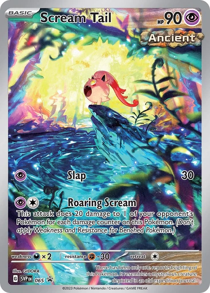 Scream Tail Promo 65 Pokémon card