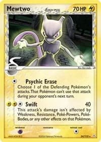 Mewtwo [Reverse Holo] Holon Phantoms 24 Pokémon card