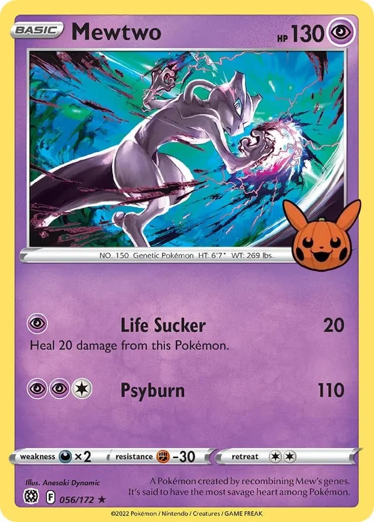 Mewtwo [Holo] Trick or Trade 2022 56 Pokémon card
