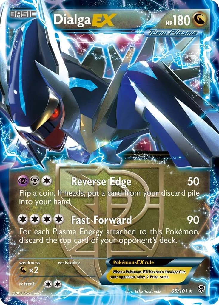 Dialga EX Plasma Blast 65 Pokémon card