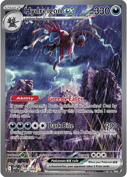Hydreigon ex White Flare 169 Pokémon card