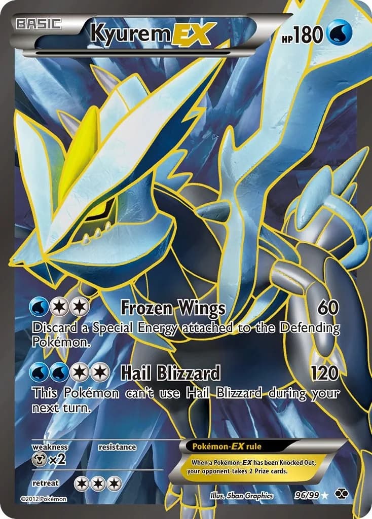 Kyurem EX Next Destinies 96 Pokémon card