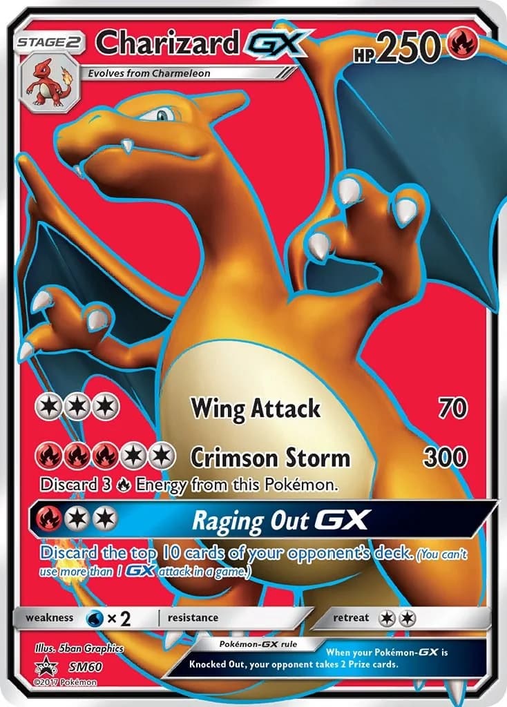 Charizard GX Promo SM60 Pokémon card