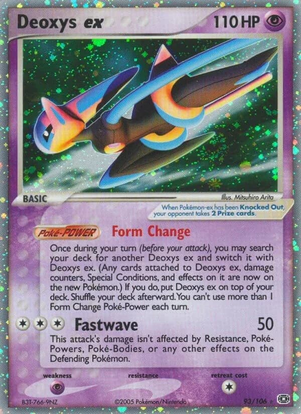 Deoxys EX Emerald 93 Pokémon card
