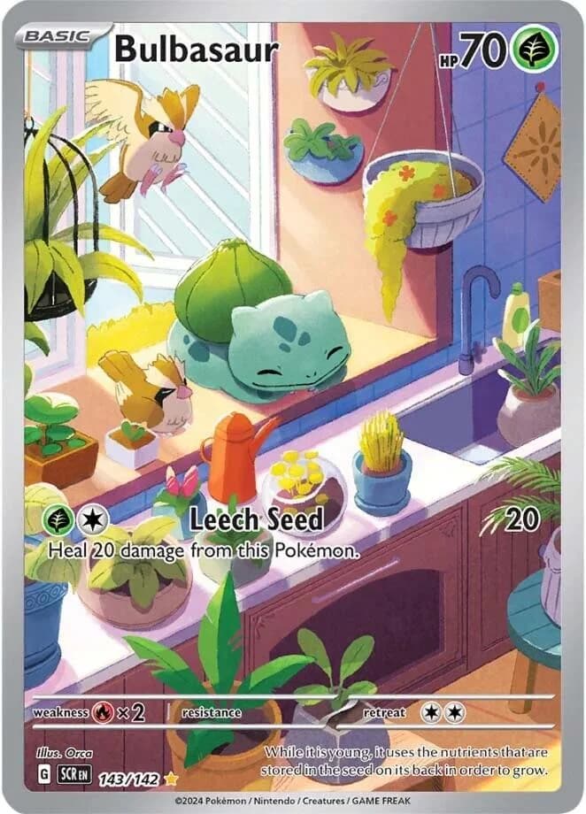 Bulbasaur Stellar Crown 143 Pokémon card