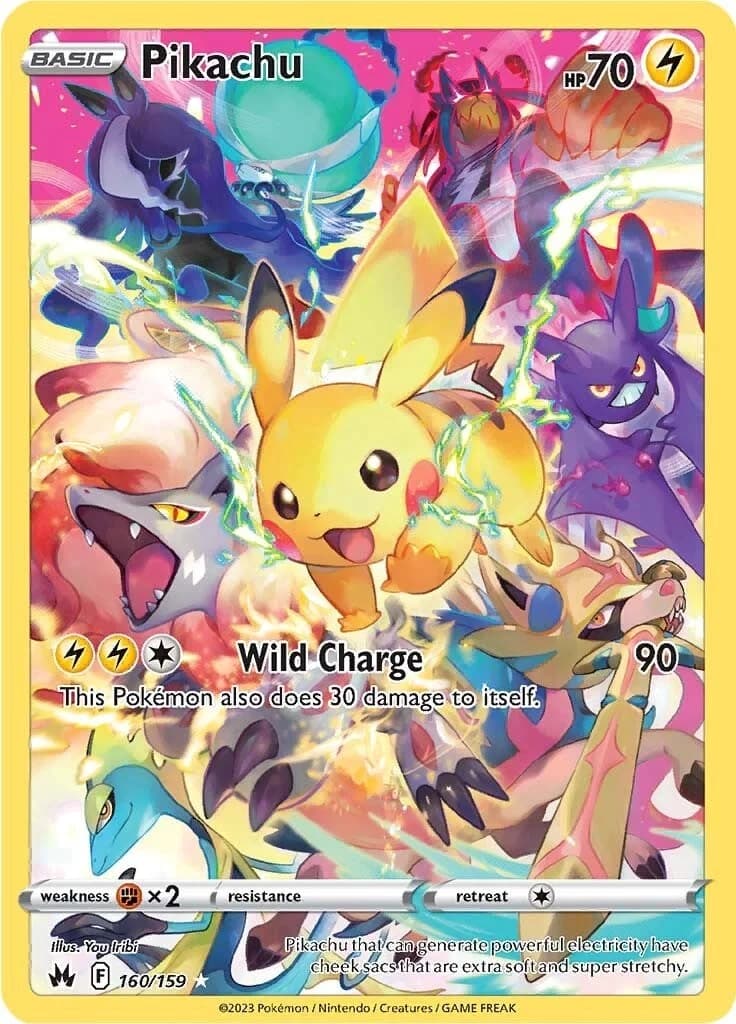 Pikachu Crown Zenith 160 Pokémon card