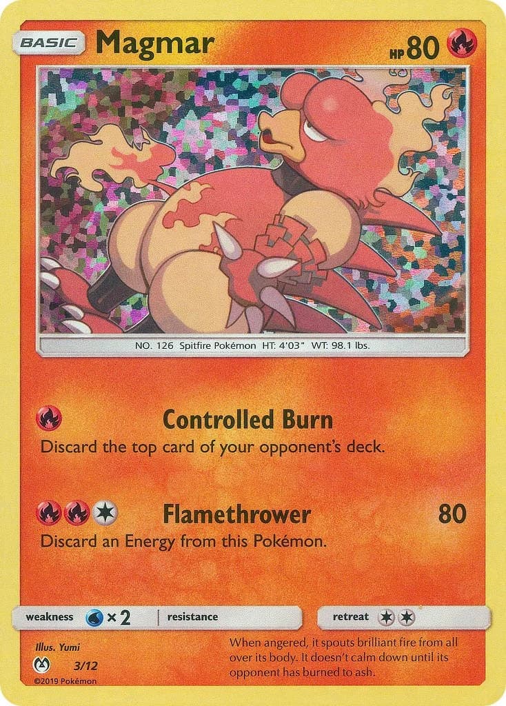 Magmar McDonalds 2019 3 Pokémon card
