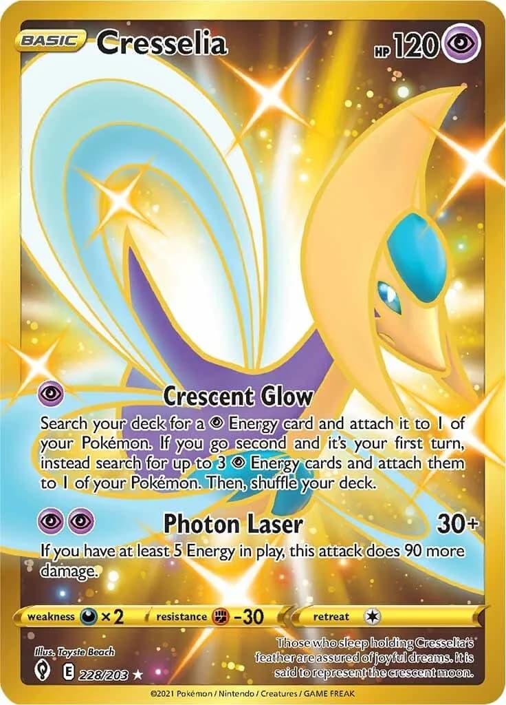Cresselia Evolving Skies 228 Pokémon card