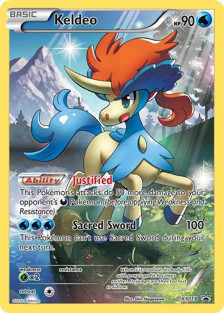 Keldeo Promo XY118 Pokémon card