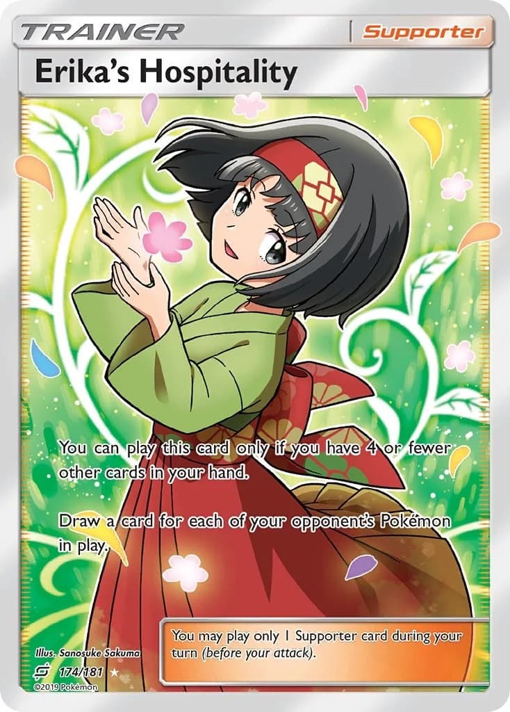 Erika's Hospitality Team Up 174 Pokémon card
