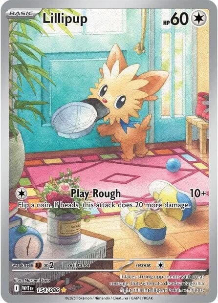 Lillipup White Flare 154 Pokémon card