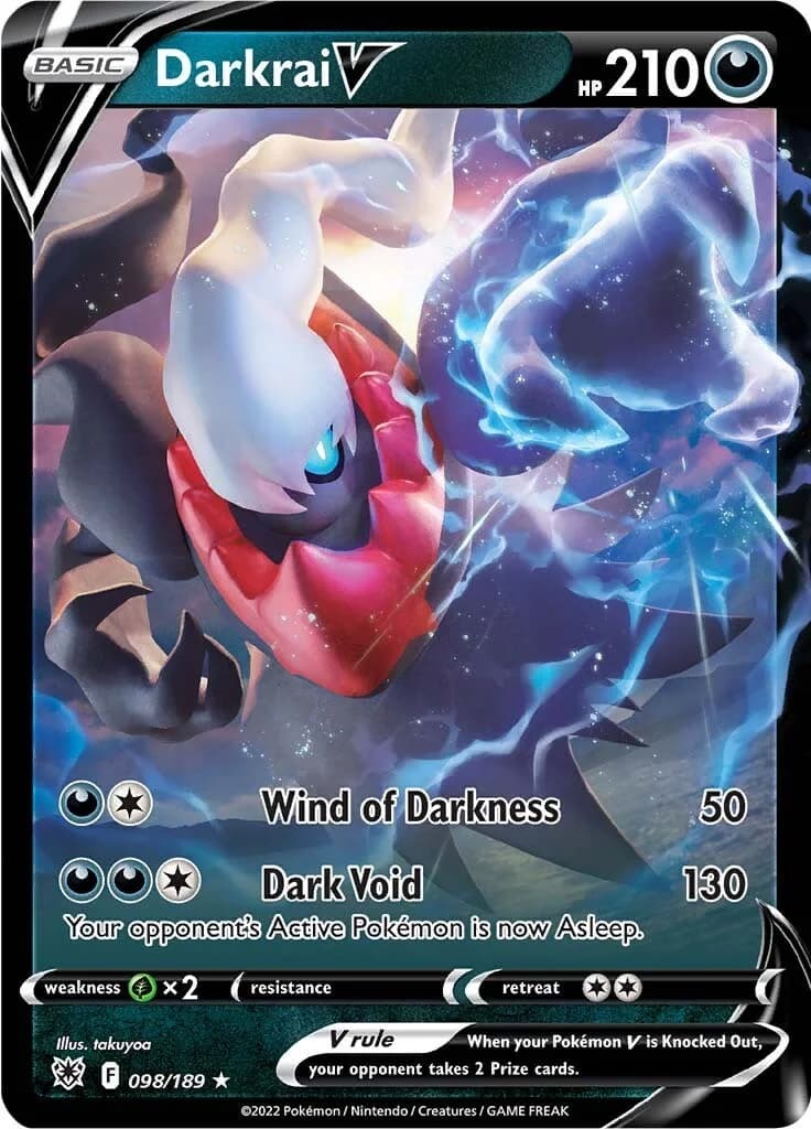 Darkrai V Astral Radiance 98 Pokémon card