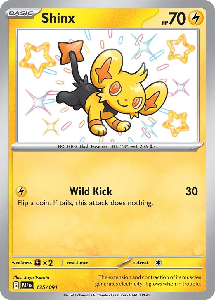 Shinx Paldean Fates 135 Pokémon card