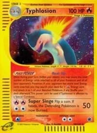 Typhlosion Expedition 28 Pokémon card
