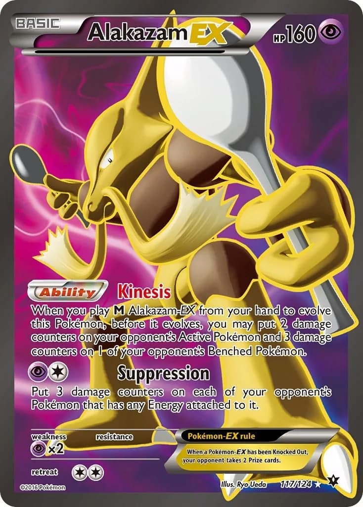 Alakazam EX Fates Collide 117 Pokémon card