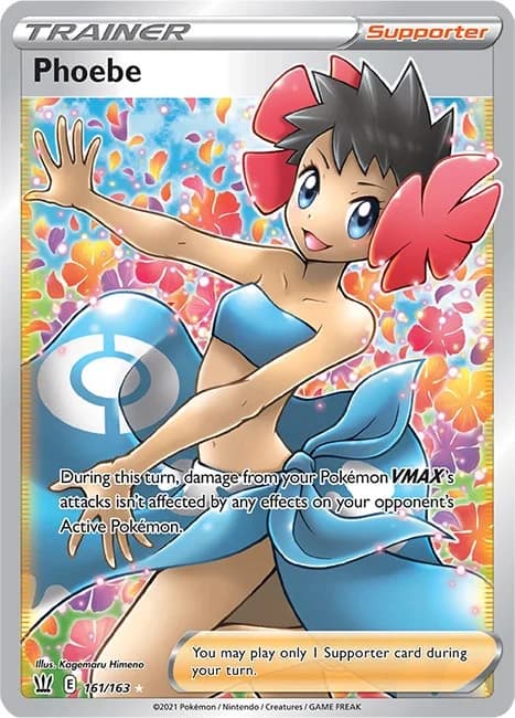 Phoebe Battle Styles 161 Pokémon card